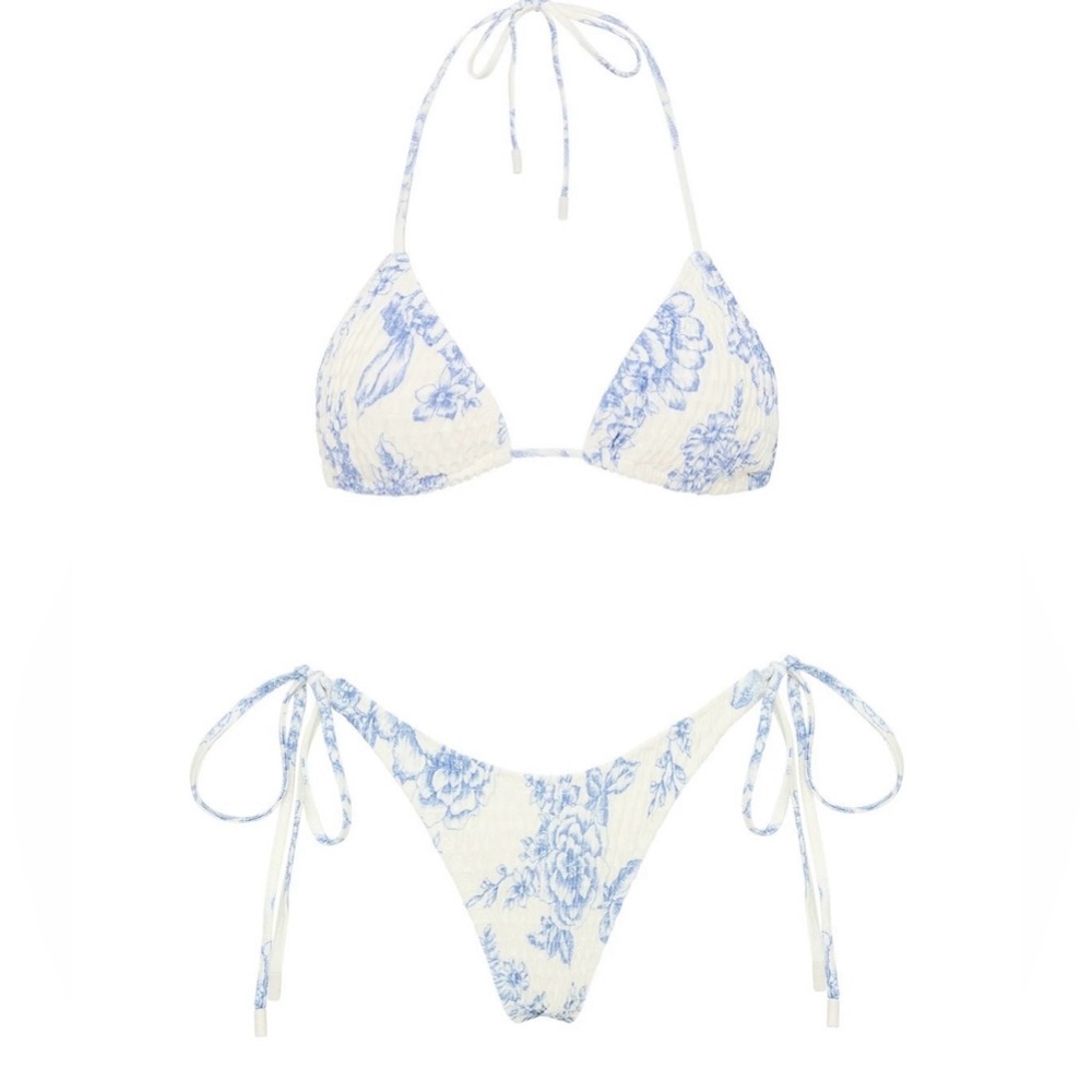 COPY - Triangl Vinca Indigo BIKINI TOP ONLY Size Large